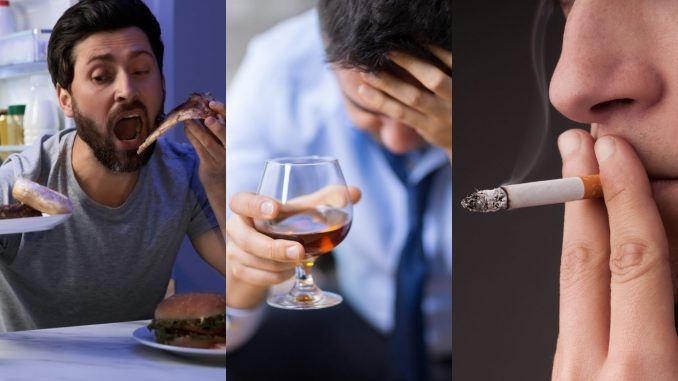 עישון, שתייה מופרזת ותזונה לא בריאה - אילוסטרציה - ד"ר אלעד לאור